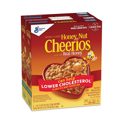 Cheerios® Honey Nut Cereal, 27.5 oz Box, 2/Carton