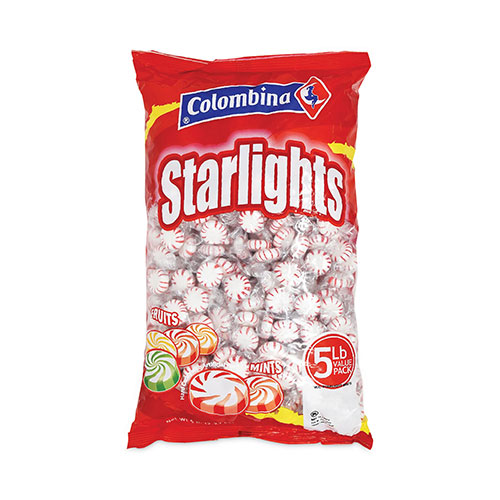 Colombina Peppermint Starlight Mints, 5 lb Bag