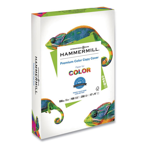 Hammermill Premium Color Copy Cover, 11 x 17, Smooth Photo White, 250/Pack