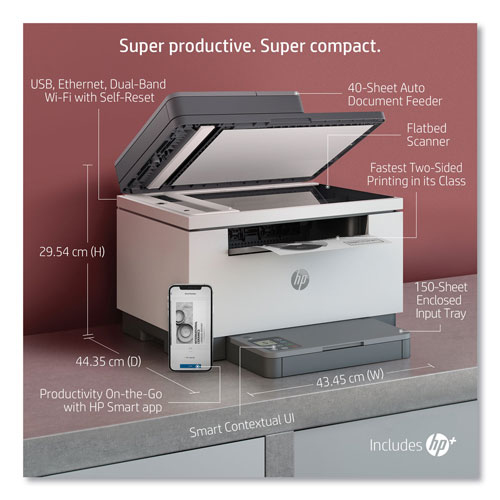 HP LaserJet MFP M234sdwe Wireless Multifunction Laser Printer, Copy/Print/Scan