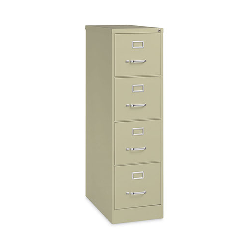Hirsh Vertical Letter File Cabinet, 4 Letter-Size File Drawers, Putty, 15 x 26.5 x 52