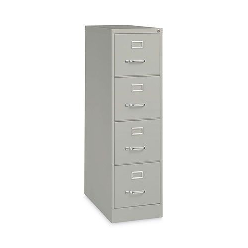 Hirsh Vertical Letter File Cabinet, 4 Letter-Size File Drawers, Light Gray, 15 x 26.5 x 52