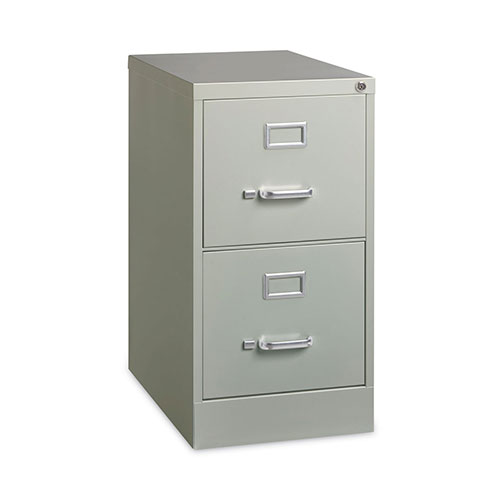 Hirsh Vertical Letter File Cabinet, 2 Letter-Size File Drawers, Light Gray, 15 x 22 x 28.37