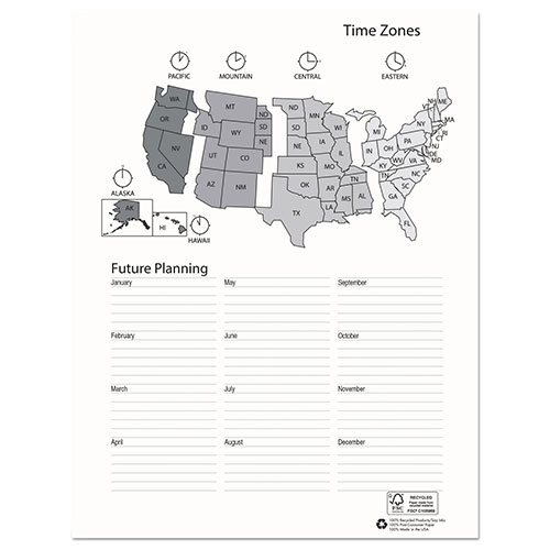 House Of Doolittle Recycled Professional Weekly Planner, 15-Minute Appts, 11 x 8.5, Black Wirebound Soft Cover, 24-Month (Jan-Dec): 2024-2025