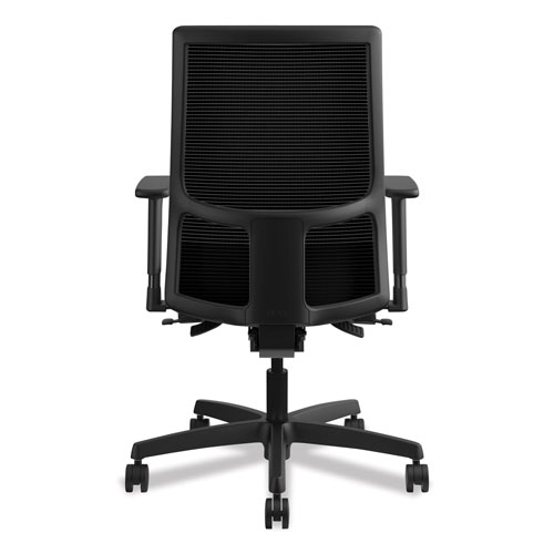 Hon Ignition Series Mesh Mid-Back Work Chair, Supports up to 300 lbs., Iron Ore Seat/Black Back, Black Base