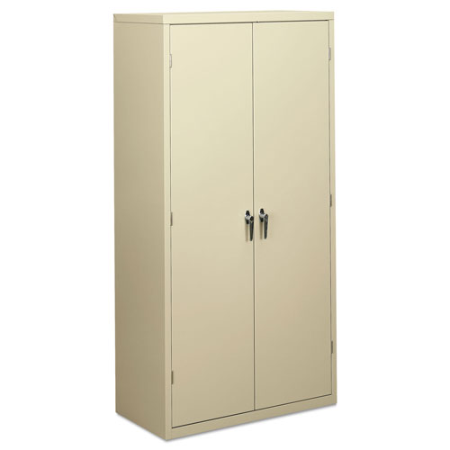 Hon Assembled Storage Cabinet, 36w x 18 1/8d x 71 3/4h, Putty