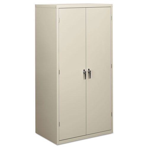 Hon Assembled Storage Cabinet, 36w x 24 1/4d x 71 3/4h, Light Gray