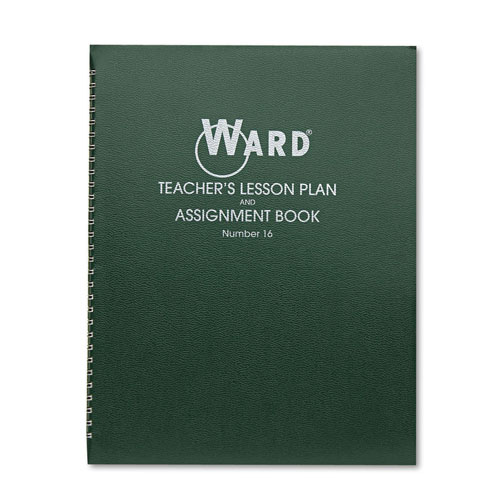 The Hubbard Company Lesson Plan Book, Wirebound, 6 Class Periods/Day, 11 x 8-1/2, 100 Pages, Green