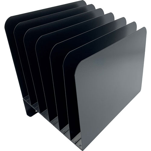 Huron Slanted Vertical Slots Desktop Organizer - 8 Compartment(s) - 10