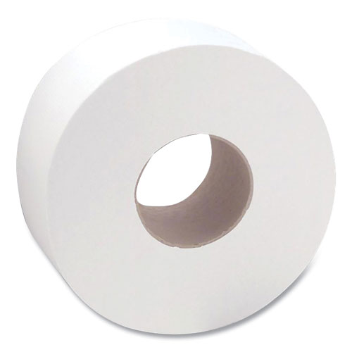 Papernet® Heavenly Choice One-Ply Jumbo Bathroom Tissue, Septic Safe, White, 3.4" x 2,000 ft, 12/Carton