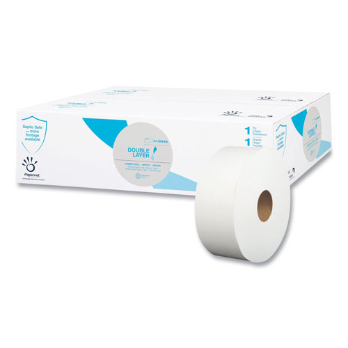 Papernet® Heavenly Choice One-Ply Jumbo Bathroom Tissue, Septic Safe, White, 3.4