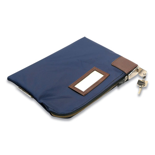 Honeywell Key Lock Deposit Bag with 2 Keys, Vinyl, 1.2 x 11.2 x 8.7, Navy Blue