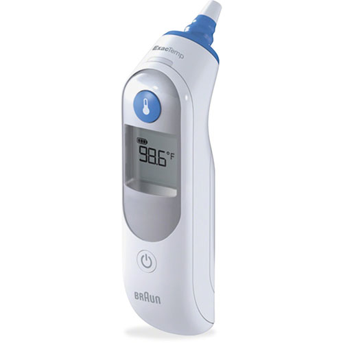 Honeywell Ear Thermometer, 2 AA Batteries Required, White/Blue