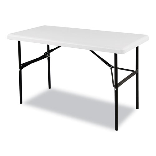 Iceberg IndestrucTables Too 1200 Series Folding Table, 48w x 24d x 29h, Platinum