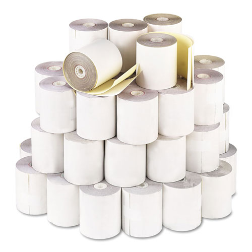 Iconex Impact Printing Carbonless Paper Rolls, 0.69