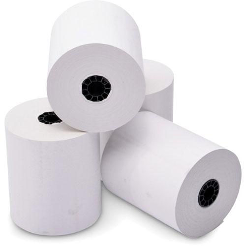 Iconex Paper Rolls, Thermal, F/Pos, 3-1/8"X220', 50/Ct, White