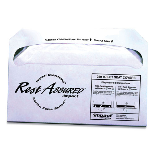 Impact Rest Assured Seat Covers, 250/Pack, 20 Packs/Carton