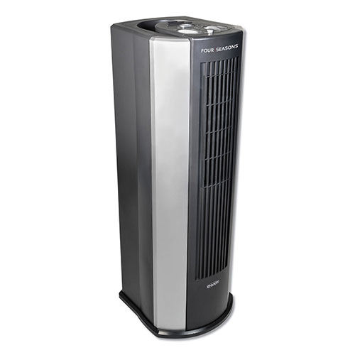 Ionic Pro Four Seasons 4-in-1 Air Purifier/Heater/Fan/Humidifier, 1,500 W, 9 x 11 x 26, Black/Silver