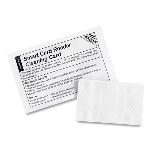 TST Impresso Magnetic Card Reader Cleaning Cards, 2.1" x 3.35", 40/Carton