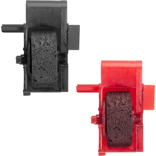 Industrias Kores Ink Roller, F/Calculator, 2/PK, 1 Black/1 Red