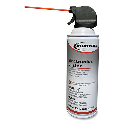 Innovera Compressed Air Duster Cleaner, 10 oz Can, 6/Pack