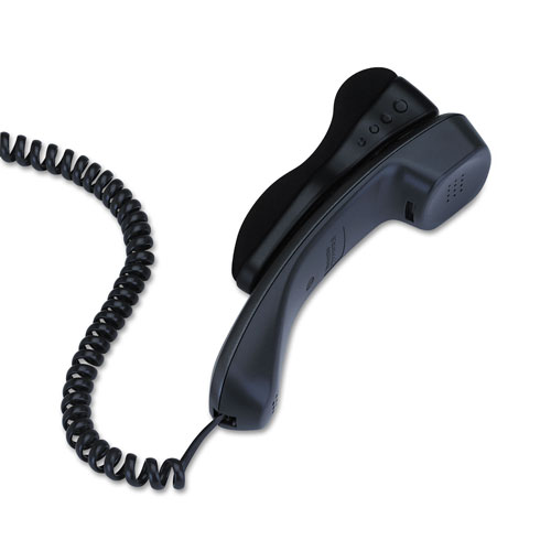 Innovera Telephone Shoulder Rest, Gel Padded, Black