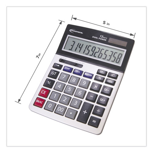 Innovera 15968 Profit Analyzer Calculator, Dual Power, 12-Digit LCD Display