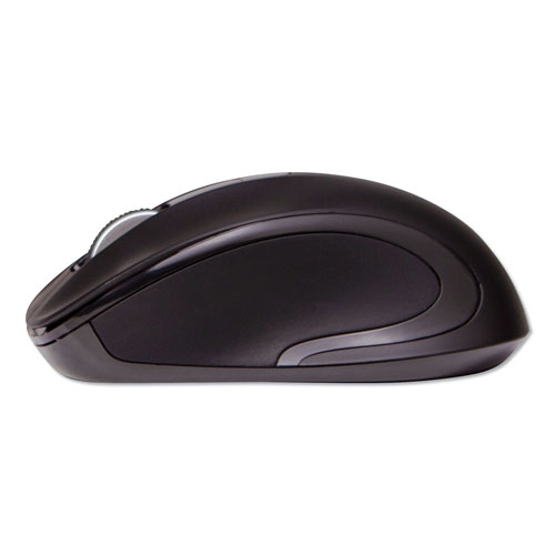 Innovera Mid-Size Wireless Optical Mouse with Micro USB, 2.4 GHz Frequency/32 ft Wireless Range, Right Hand Use, Black