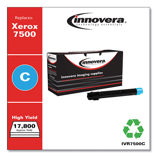 Innovera Remanufactured Cyan High-Yield Toner Cartridge, Replacement for Xerox 106R01433; 106R01436, 17,800 Page-Yield
