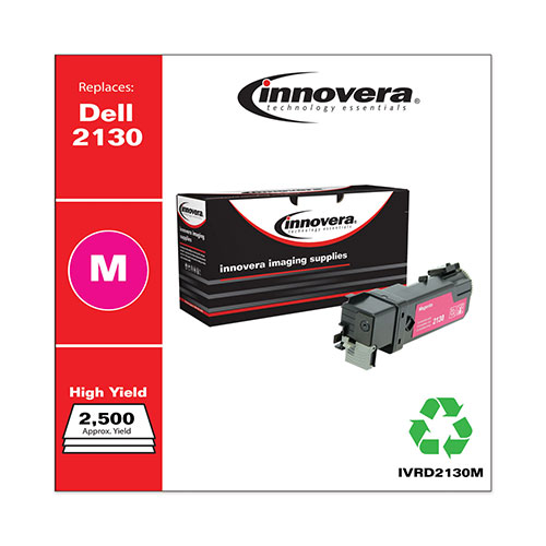 Innovera Remanufactured Magenta High-Yield Toner Cartridge, Replacement for Dell 2130 (330-1433), 2,500 Page-Yield