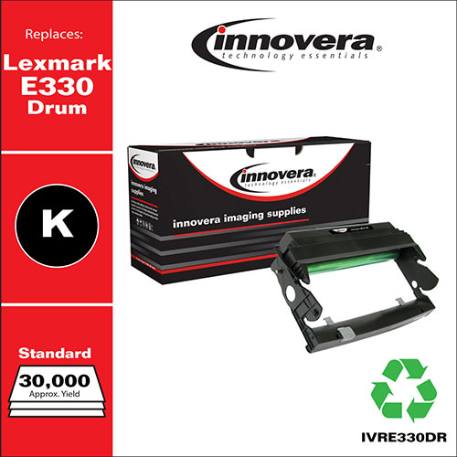 Innovera Remanufactured Black Drum Unit, Replacement for Dell E330DR (310-5404), 30,000 Page-Yield