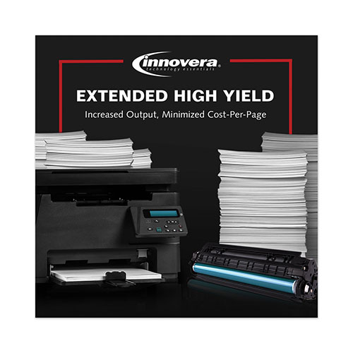 Innovera Remanufactured Black Extra High-Yield Toner Cartridge, Replacement for HP 80XJ (CF280XJ), 8,000 Page-Yield