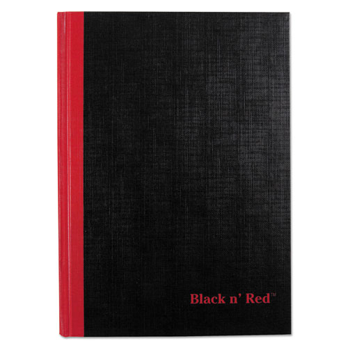 Black N' Red Casebound Notebooks, Wide/Legal Rule, Black Cover, 8.25 x 5.68, 96 Sheets