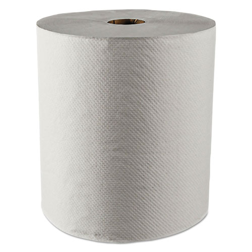 Scott® Hard Roll Towels, 100% Recycled, 1.5" Core, White, 8" x 800ft, 12 Rolls/Carton
