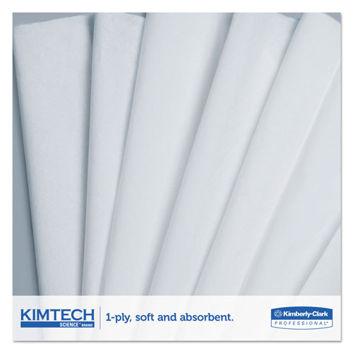Kimtech™ Precision Wipers, POP-UP Box, 1-Ply, 4 2/5 x 8 2/5, White, 280/BX, 60 BX/CT