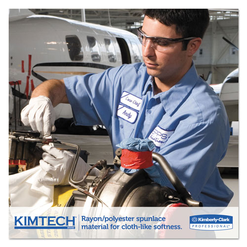 Kimtech™ SCOTTPURE Wipers, 1/4 Fold, 12 x 15, White, 100/Box, 4/Carton