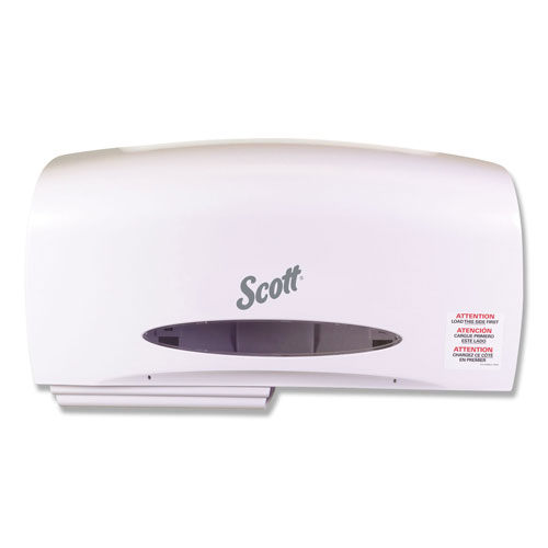 Scott® Essential Coreless Twin Jumbo Roll Tissue Dispenser, 20 1/10 x 5 9/10 x 10 9/10