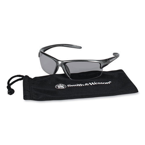 KleenGuard™ Equalizer Safety Glasses, Gun Metal Frame, Smoke Lens, 12/Carton