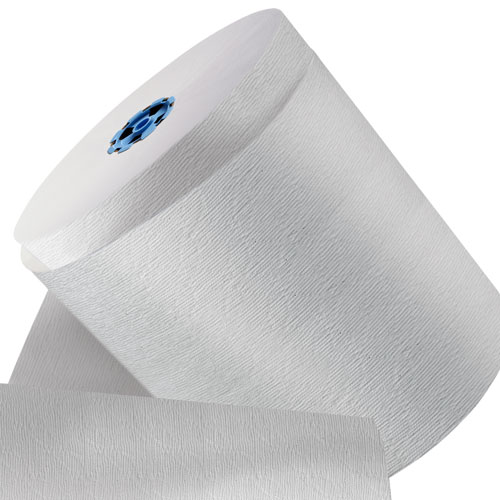 Kleenex Hard Roll Paper Towels (25637) with Premium Absorbency Pockets, White, for Dispenser (Blue-Core), 700’/Roll, 6 Rolls/Case, 4,200'/Case
