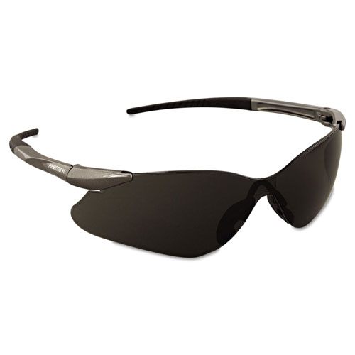 KleenGuard™ V30 Nemesis VL Safety Glasses, Gun Metal Frame, Smoke Lens
