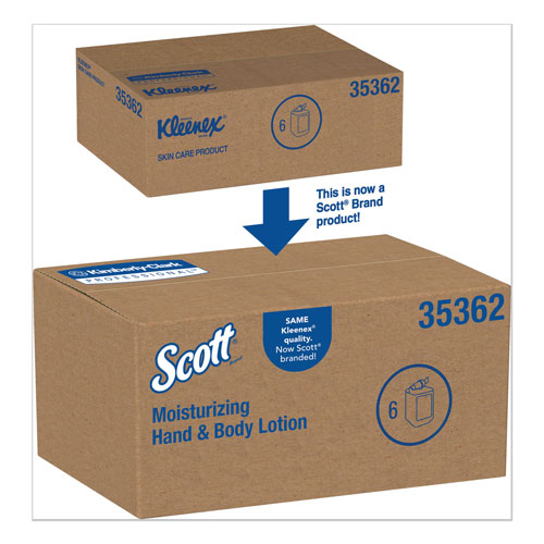 Scott® Control Moisturizing Hand and Body Lotion, Fresh Scent, 1 L Bottle, 6/Carton