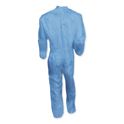 KleenGuard™ A60 Elastic-Cuff, Ankle & Back Coveralls, Blue, 2X-Large, 24/Case