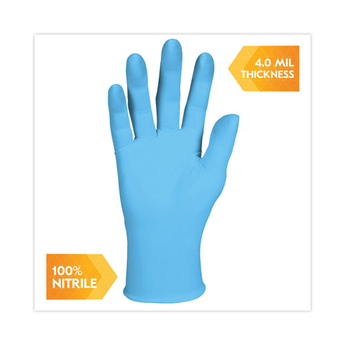 KleenGuard™ G10 Comfort Plus Blue Nitrile Gloves, Light Blue, Medium, 1,000/Carton