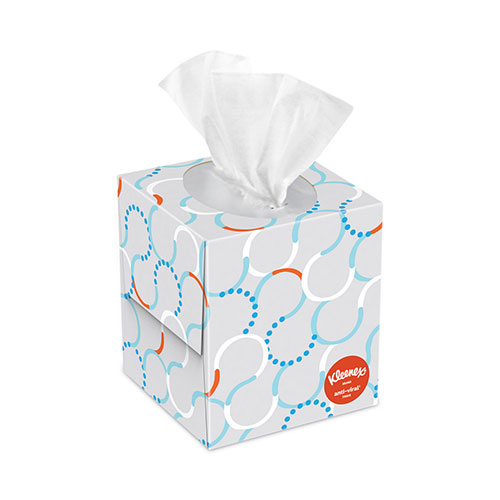 Kleenex Anti-viral Facial Tissue - 3 Ply - White - Anti-viral, Soft - For Face, Business, Commercial - 68 Per Box