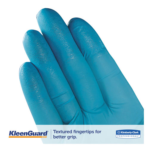 KleenGuard™ G10 Nitrile Gloves, Powder-Free, Blue, 242mm Length, Large, 100/Box, 10 Boxes/CT