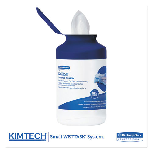 Kimtech™ Wipers for Small WETTASK System, 12 x 12 1/2, White, 35/Can, 12 Cans/Carton