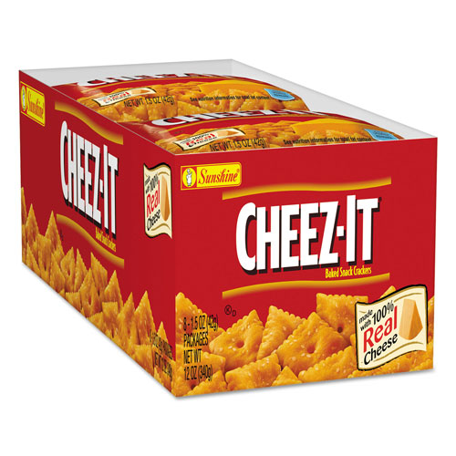 Keebler Cheez-it Crackers, 1.5 oz Bag, Reduced Fat, 60/Carton