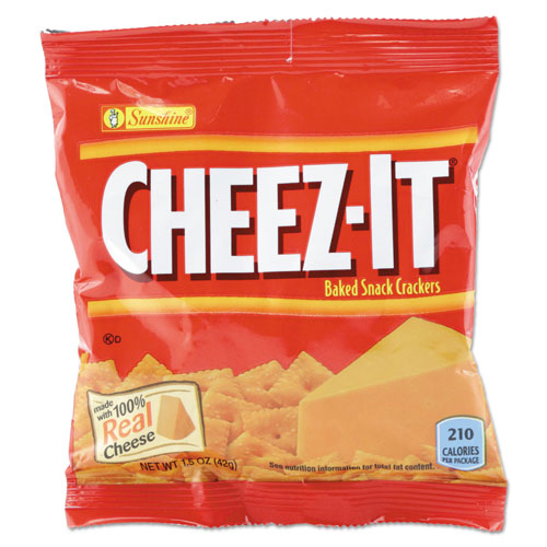 Keebler Cheez-it Crackers, Original, 1.5 oz Pack, 45 Packs/Carton