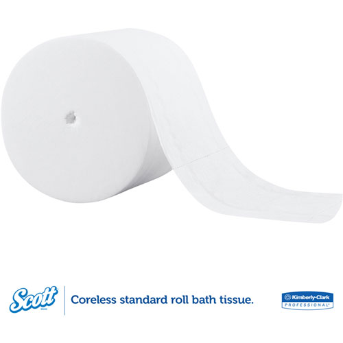 Kimberly-Clark Coreless 2-Ply Roll Bathroom Tissue, 1000 Sheets/Roll, 36 Rolls/Carton