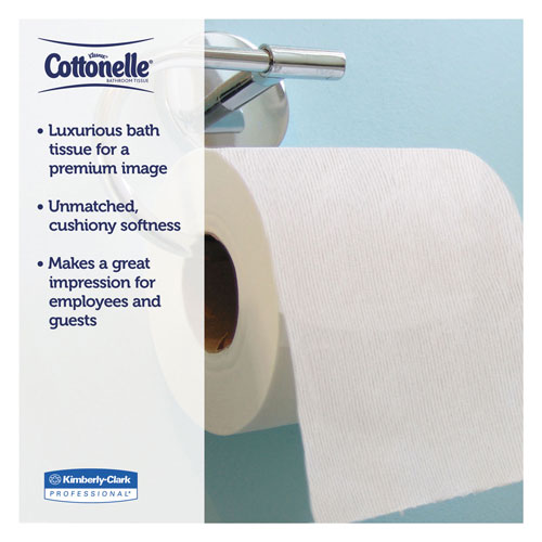 Cottonelle® Clean Care Bathroom Tissue, Septic Safe, 1-Ply, White, 170 Sheets/Roll, 48 Rolls/Carton
